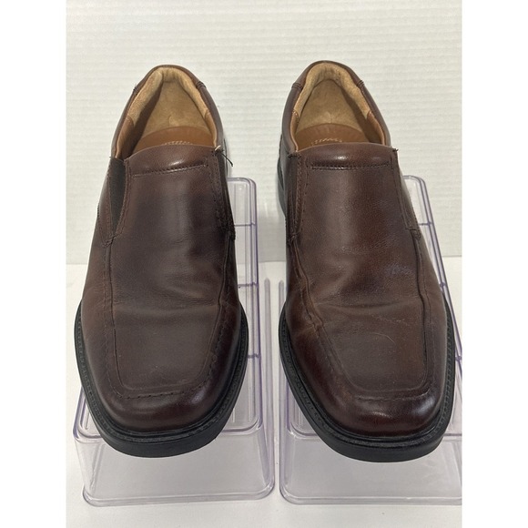 Johnston & Murphy Leather Slip On Loafers Dress Shoes Comfort Brown Size‎ 9 1/2 main image 4